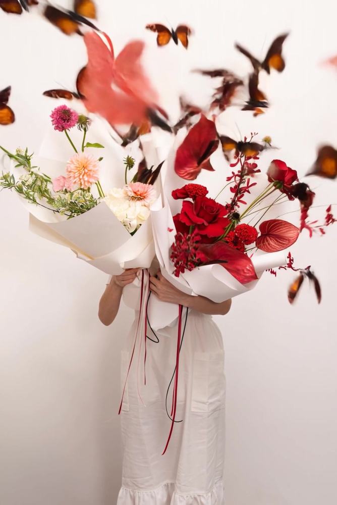 AI-generated floral concept photography